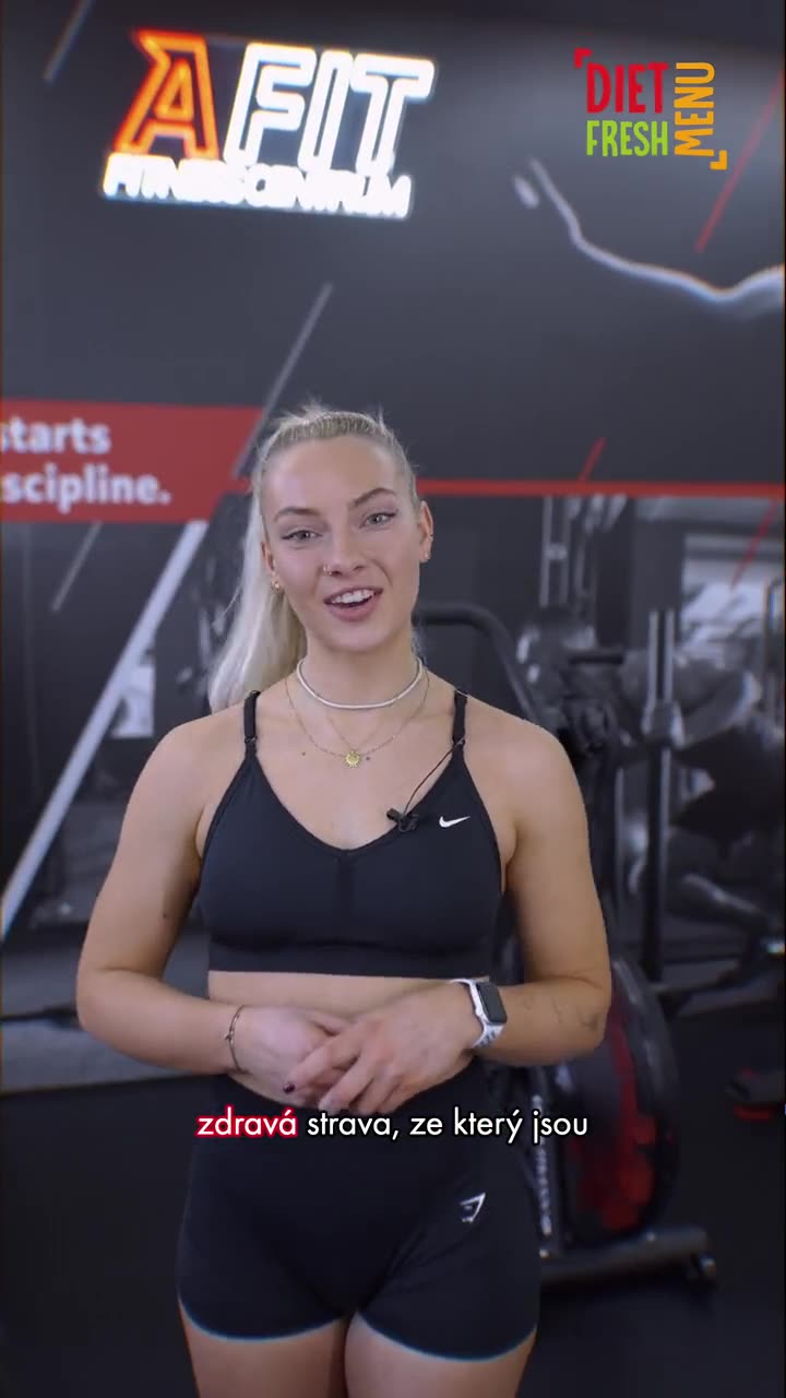 Trenérka AFIT fitness centra o krabičkách DietFreshMenu
